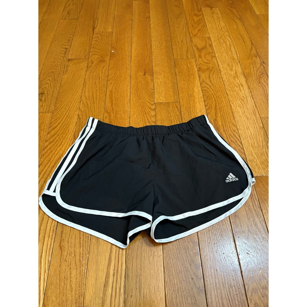 Adidas M3 Climalite Running Shorts Black White Aktiv Medium 3 Inch Inseam